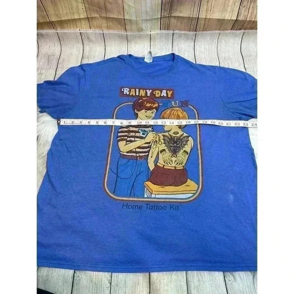 Unknown Other - Vintage Retro Rainy Day Fun Home Tattoo Kit Unisex Tshirt Size XL